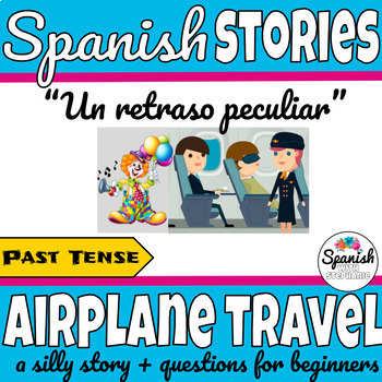 Airplane travel in Spanish story | el avión by Spanish with Stephanie