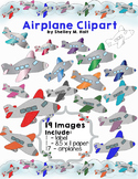 Airplanes Clipart, Label, and Paper