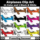 Airplanes Clipart for Commercial Use Digital Moveable Blac