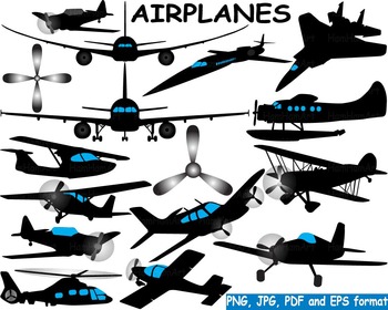 Preview of Airplanes Silhouette Clip art black military helicopter Aircraft cute plane -153