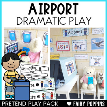 Preview of Airport Dramatic Play Printables | Pretend Play Pack