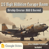 Airship Rescue Math Escape Room | 2/3 Digit Addition | Math Games