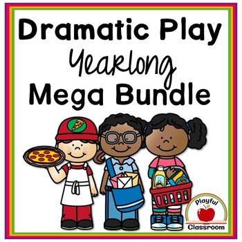 Preview of Aistear Dramatic Play Yearlong Mega Bundle
