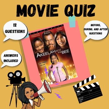 Preview of Akeelah and The Bee Movie Questions