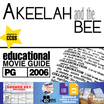 Preview of Akeelah and the Bee Movie Guide | Questions | Worksheet | Google (PG - 2006)