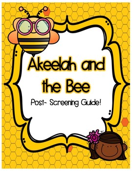 Preview of Akeelah and the Bee Post Viewing Bundle!