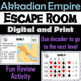 Akkadian Empire Activity Escape Room (Ancient Mesopotamia Unit)