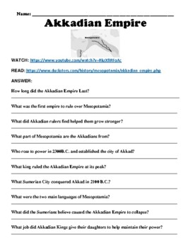 Akkadian Empire Watch Read Answer Classroom Assignment PDF   Original 7042904 1 