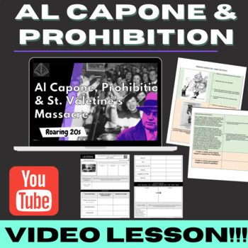 Preview of Al Capone, Prohibition, & St. Valentine's Massacre | VIDEO & ACTIVITY