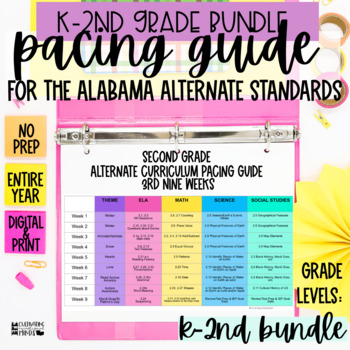 Preview of Alabama Alternate Achievement Standards Curriculum Pacing Guide K-2