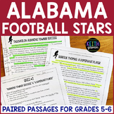 Alabama Football Legends Paired Passages (Grades 5-6) Dist