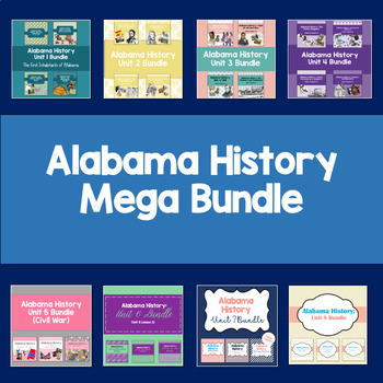 Preview of Alabama History: Growing Mega Bundle