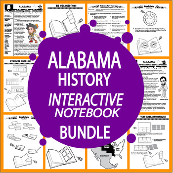Preview of Alabama History 4th Grade State Study–ALL CONTENT INCLUDED–No Textbook Needed