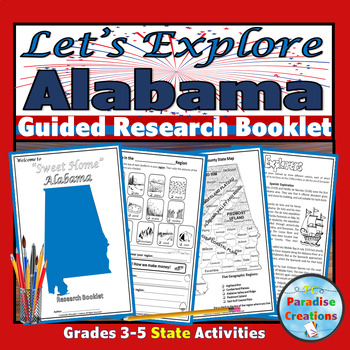 Preview of Alabama State History Research Project Booklet