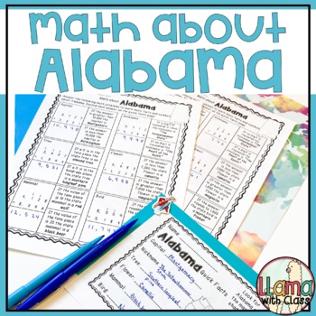 Preview of Math about Alabama State Symbols through Addition Practice
