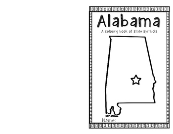 coloring pages of alabama state flag