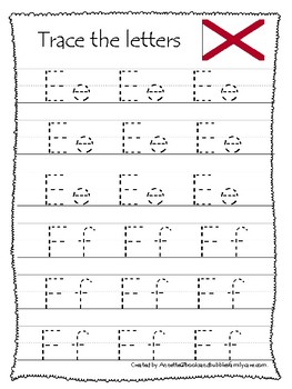 Alabama State Symbols themed A-Z Tracing Worksheets. Preschool Handwriting