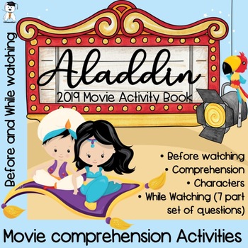 Preview of Aladdin 2019 Movie - Before and While Watching Activities & Exercises No Prep