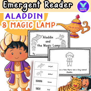 Preview of Aladdin and the Magic Lamp Folktales & Legends ELA Emergent Reader Vocabulary