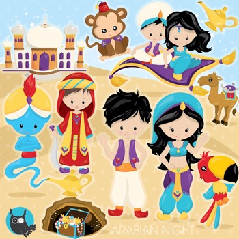 Aladdin clipart commercial use, vector graphics, digital - CL961
