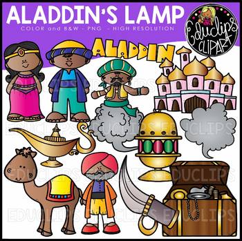 Preview of Aladdin's Lamp Clip Art Set {Educlips Clipart}