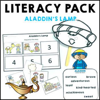 Preview of Aladdin's Lamp Literacy Activities Fairy Tale