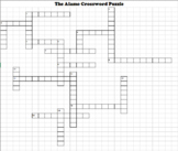 Alamo Crossword Puzzle and Wordsearch