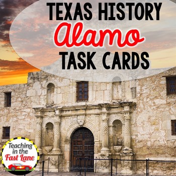 Preview of Texas Revolution - Battle of the Alamo Task Cards - Texas History Activity