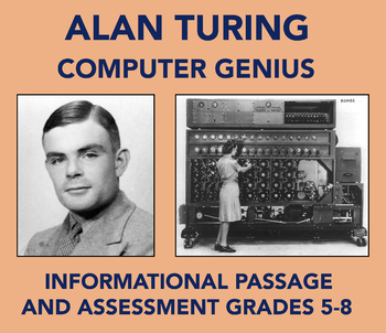 Preview of Alan Turing: Reading Comprehension Passage and Assessment