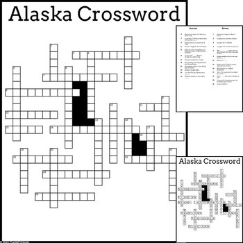 Alaska Crossword by Jennifer Olson Educational Resources TPT