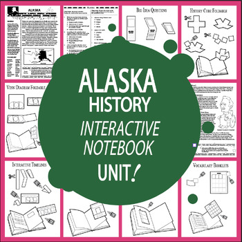 Preview of Alaska History Interactive Unit – ALL Alaska State Study Content Included