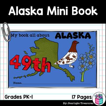 Preview of Alaska Mini Book for Early Readers - A State Study