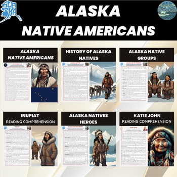 Preview of Alaska Native American Reading Comprehension Bundle | Culture and Traditions