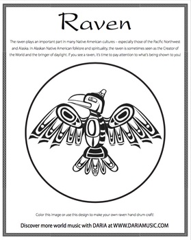 Alaska Native American Symbols – Raven by World Music With DARIA