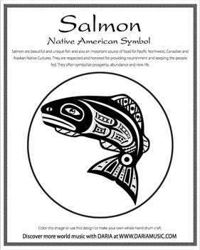 Preview of Alaska Native American Symbols – Salmon