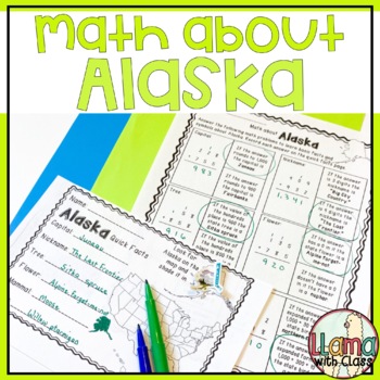 Preview of Alaska State Symbols - Addition Practice with Regrouping Worksheet