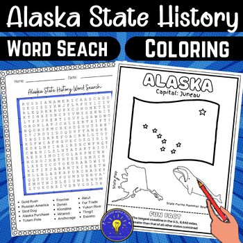 alaska state map coloring page