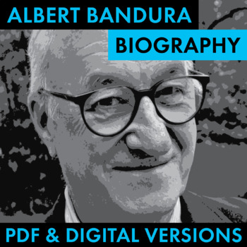 Preview of Albert Bandura Biography Research Organizer, Biography PDF & Google Drive CCSS
