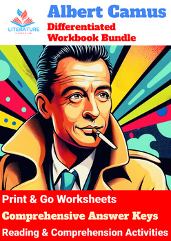 Preview of Albert Camus Differentiated Workbooks (4-Product Bundle)