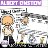 Albert Einstein Biography Activities, Flip Book, & Report 