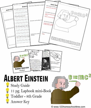 Preview of Albert Einstein Biography Report (K-8th)