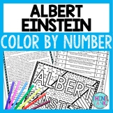 Albert Einstein Color by Number, Reading Passage and Text Marking