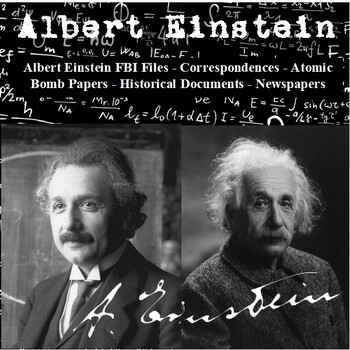Preview of Albert Einstein FBI Files – Correspondences - Atomic Bomb Papers - Historical Do