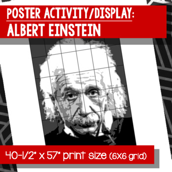 ALBERT EINSTEIN POP ART DESIGN Wall  Poster Grand format A0 Large print 02