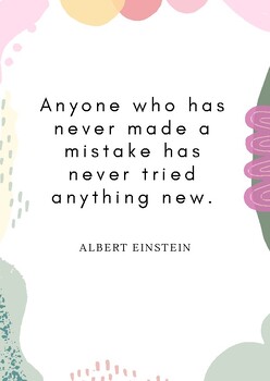 Albert Einstein Quote for classroom by Teacherino UK | TPT