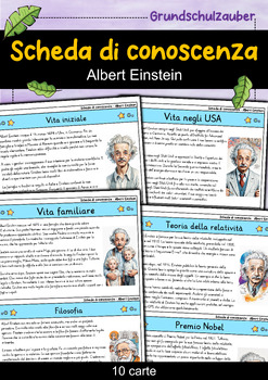 Preview of Albert Einstein - Scheda di conoscenza - Personaggi famosi (Italiano)