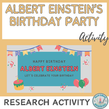 Preview of Albert Einstein's Birthday Party ACTIVITY