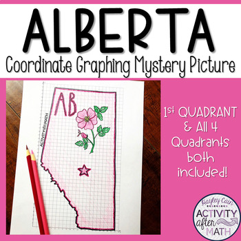 Preview of Alberta Coordinate Graphing Picture First Quadrant & ALL Four Quadrants