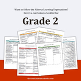 Alberta Curriculum Checklists - Grade 2