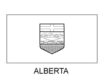 Preview of Alberta Flag Printable , Alberta Flag Coloring Sheet